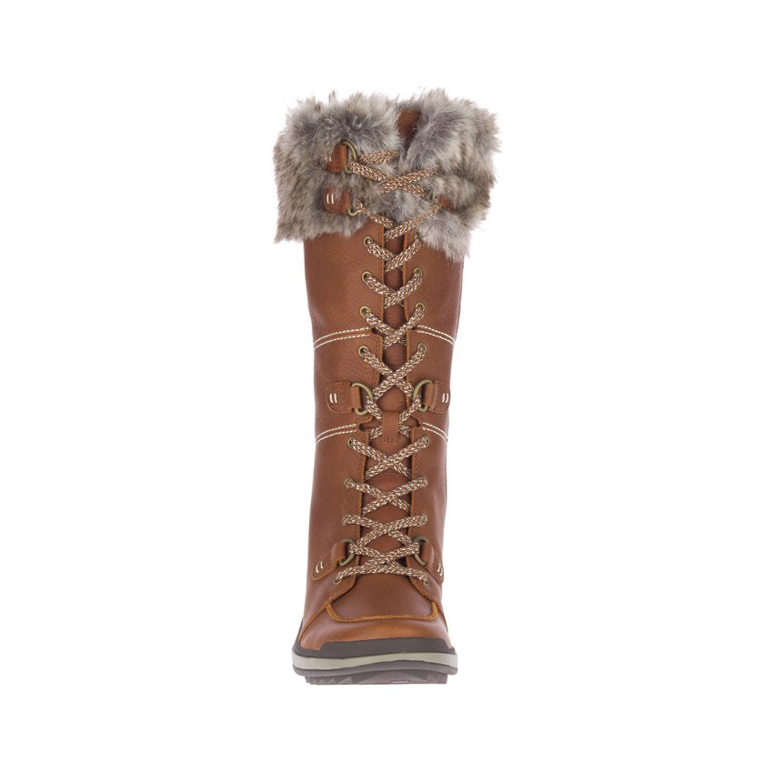 Bottes Merrell Snowcreek Tall Polar Waterproof Marron Femme | D.O.NHIQ